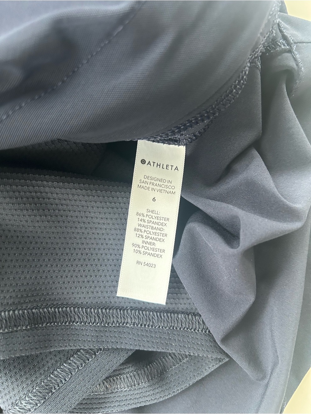 Athleta Soho Skort Athletic Skirt Navy Size 6 - Picture 8 of 9